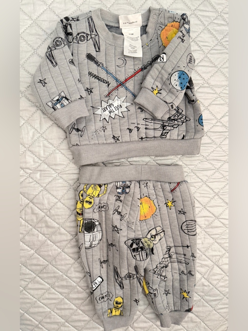 Star Wars  Space-Themed Baby Sweatshirt & Joggers Set